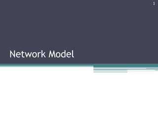Network Model
1
 