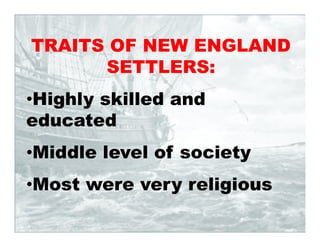 The New England Colonies