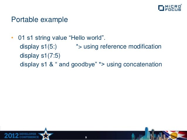 Object Oriented Programming With Cobol
