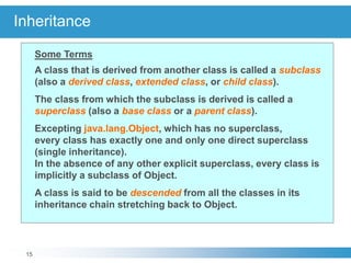 subclass and superclass in java: an overview Images... 02-OOP with Java.ppt