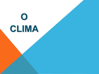 O 
CLIMA 
 