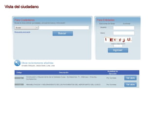 Vista del ciudadanoVista del ciudadano
 