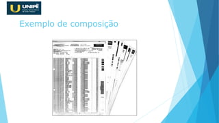 Relacionamento TEM UM
Exemplo de composição
 