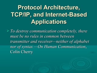 02 protocol architecture | PPT