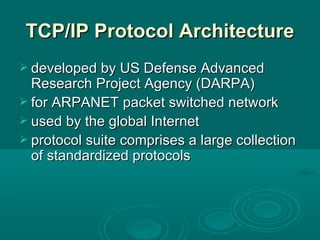 02 protocol architecture | PPT | Computer Networking | Computing