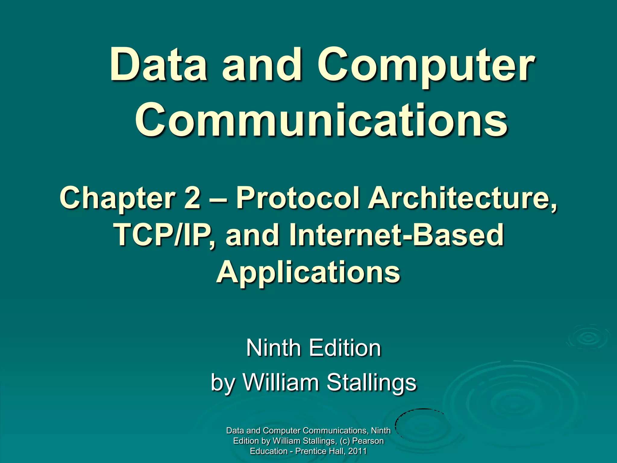 02 protocol architecture | PPTX | Computer Networking | Computing