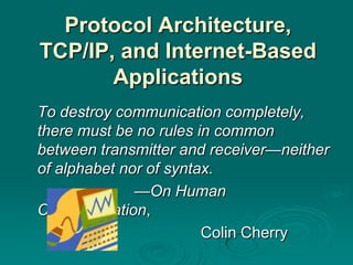 02 protocol architecture | PPTX