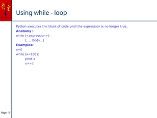 Comprehensive Python Basics: Variables, Control Structures, Functions ...