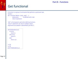 Comprehensive Python Basics: Variables, Control Structures, Functions ...