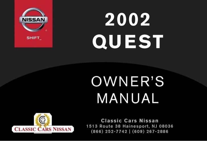 Download 2002 Nissan Quest Gleowners Manual Download 2002 Nissan Quest Gleowners Manual