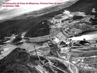 Construcción de Casa de Máquinas, Primera Fase de Guri, en Octubre 1968 