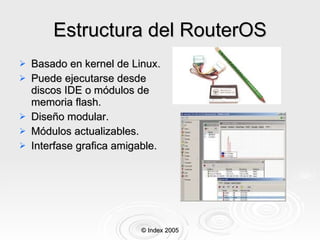 Mikrotik RouterOs basics v0.3 español | PPT