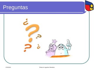 Preguntas
07/02/2024 Énfasis en Ingeniería Telemática
 