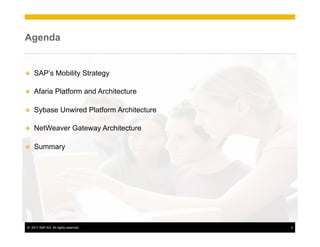 SAP Mobile Platform Architecture and Strategy | PDF