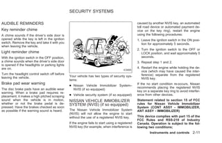Nvis Example 2002 SENTRA OWNER'S MANUAL | PDF