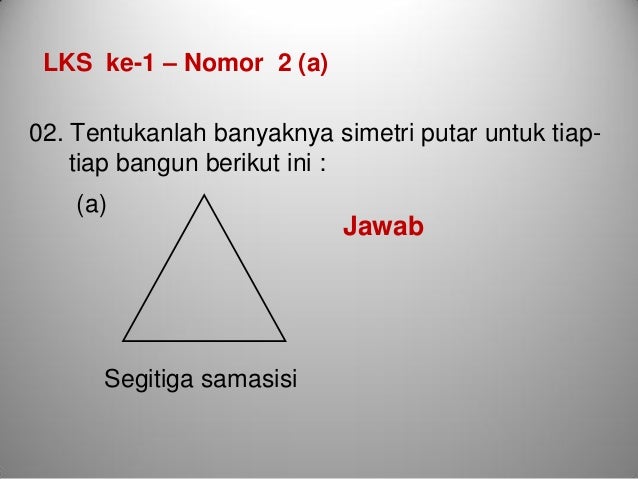 Simetri Bidang Datar Dan Pembahasannya