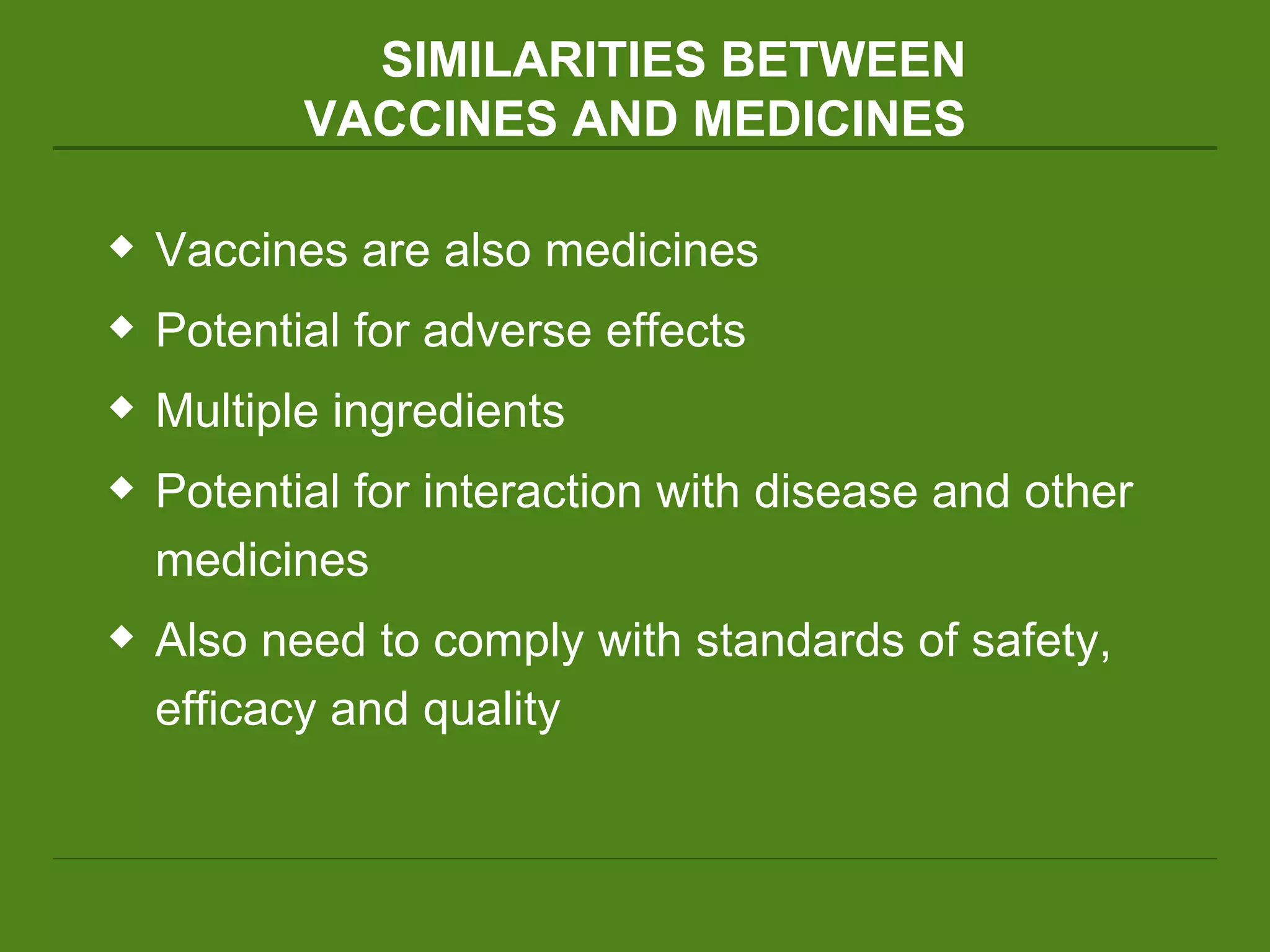 02 similarities & differ bw vacc n drugs | PPT