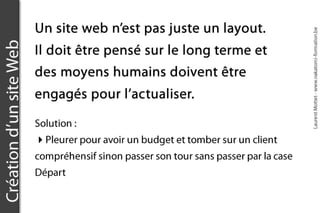 Formation ergonomie : les objectifs d'un site web. Formateur Laurent Mottet