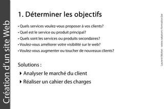 Formation ergonomie : les objectifs d'un site web. Formateur Laurent Mottet
