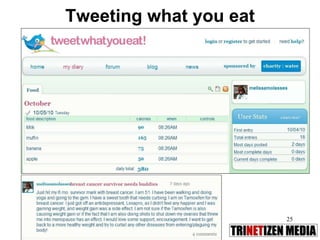 Tweeting what you eat 
