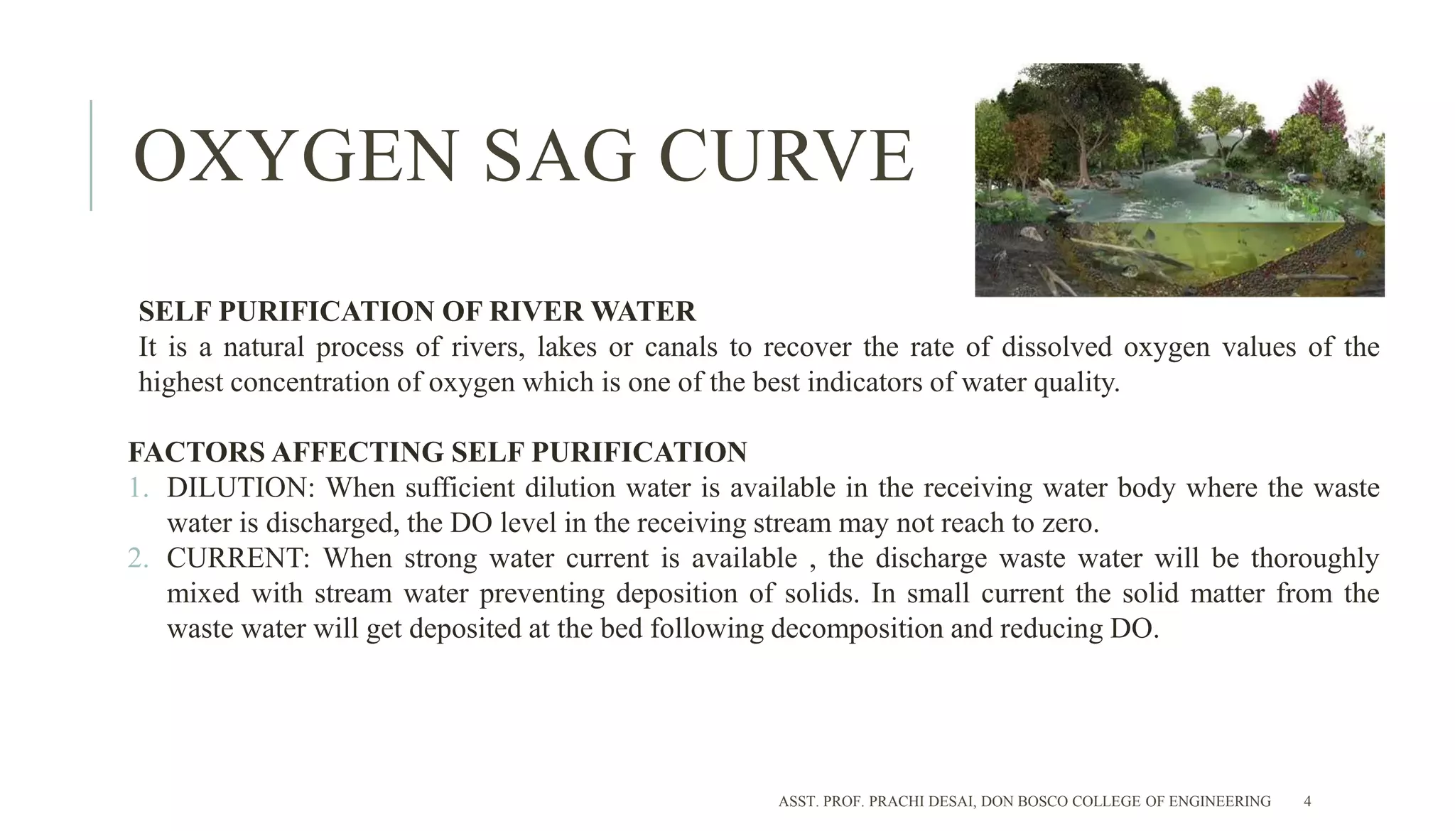 02 - Stream & Effluent standards, Oxygen sag curve, Self Purification.pptx