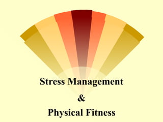 Stress Management
       &
 Physical Fitness
 