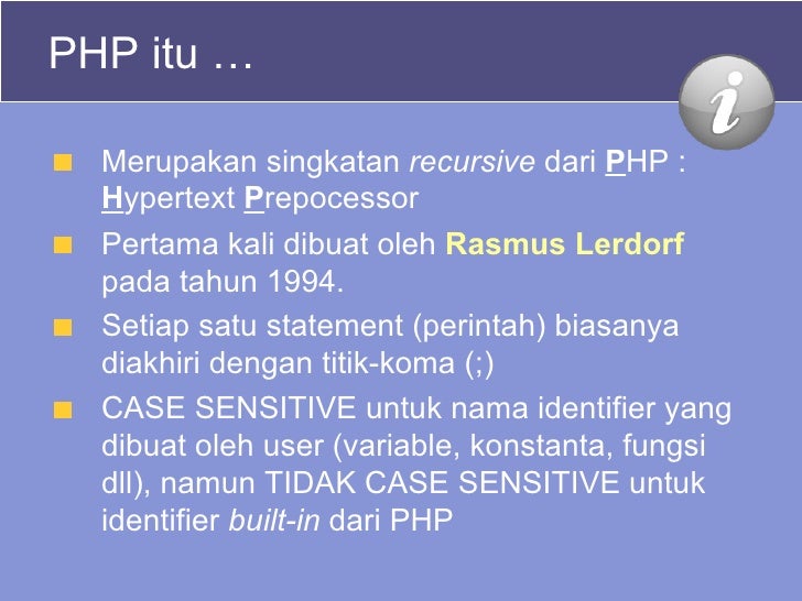 02. Struktur Dasar Php 02. Struktur Dasar Php