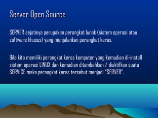 Server Open Source Codify Teknologi Open Source Server | PPT