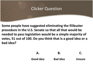 Clicker Question