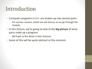 CPP02 - The Structure of a Program | PPTX