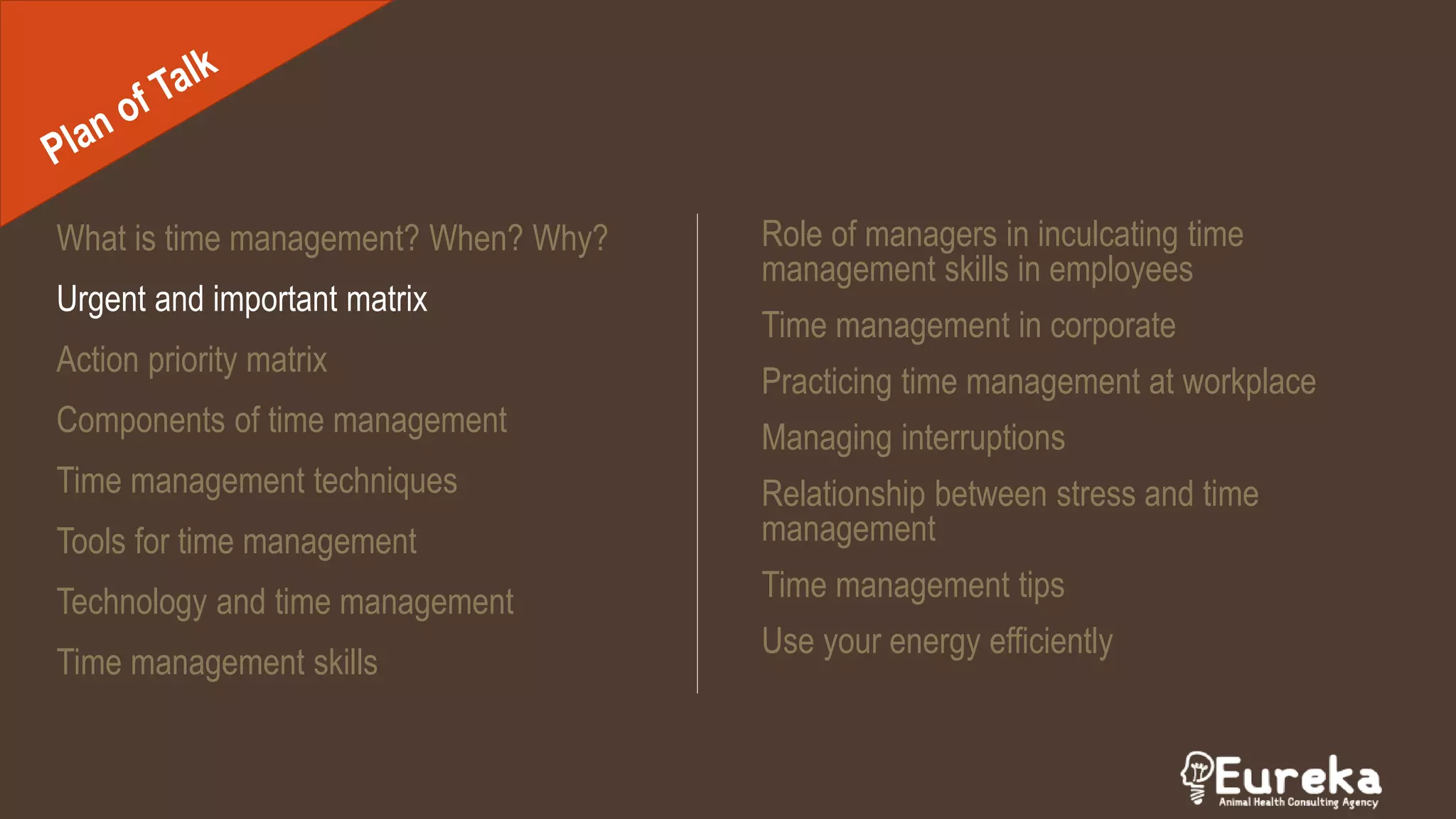 Time Management Urgent and Important Matrix | PPTX | Veterinary ...