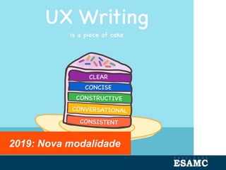 2019: Nova modalidade
 