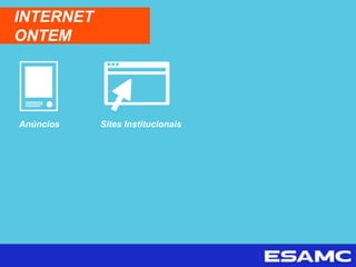 INTERNET
ONTEM
Anúncios Sites Institucionais
 