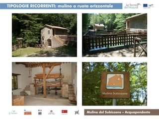 TIPOLOGIE RICORRENTI: mulino a ruota orizzontale




                                    Mulino del Subissone – Acquapendente
 