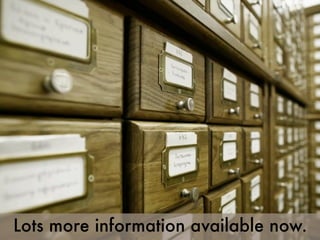 Lots more information available now.
 