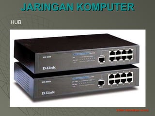 JARINGAN KOMPUTERJARINGAN KOMPUTER
STMIK INDONESIA JK-012STMIK INDONESIA JK-012
HUB
 