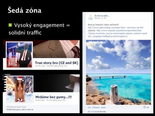 Šedá zóna

  Vysoký engagement =
solidní traffic



                        Text
 