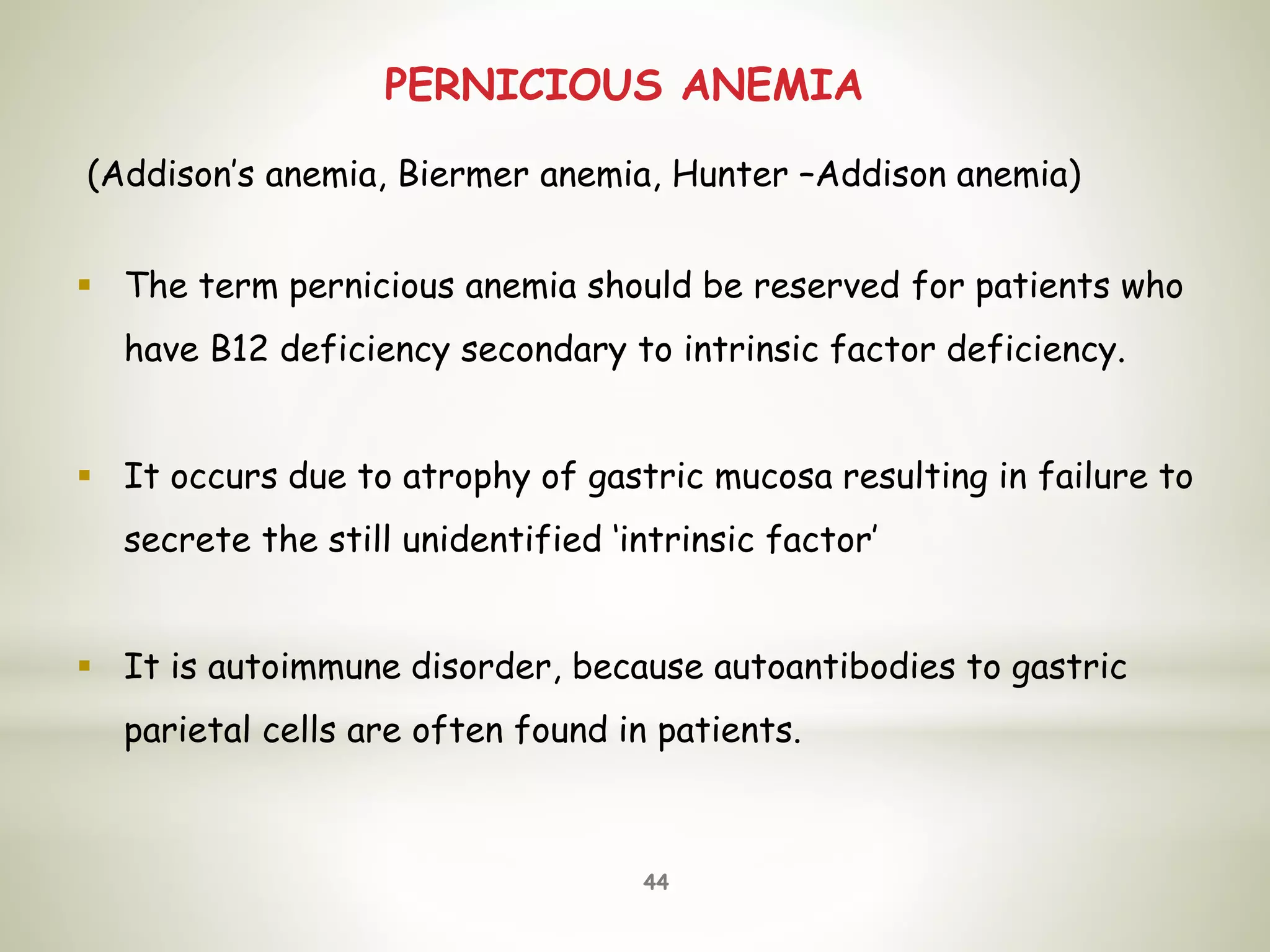 Anemia Causes, Types, Symptoms, Diet, and Treatment | PPTX