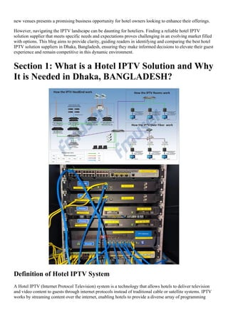 6 Best Hotel IPTV Solution Suppliers in Dhaka, BANGLADESH | PDF