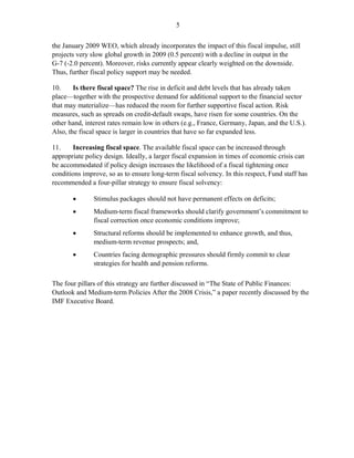 The Size of the Fiscal Expansion: An Analysis for the Largest Countries