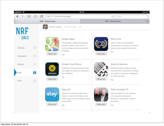 terça-feira, 22 de janeiro de 13
 