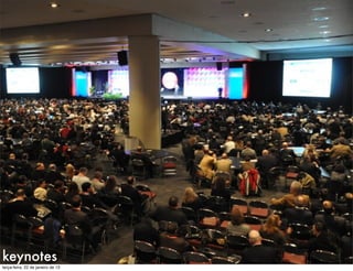 keynotes
terça-feira, 22 de janeiro de 13
 