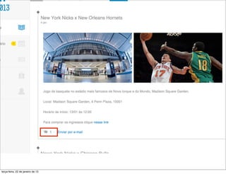 terça-feira, 22 de janeiro de 13
 