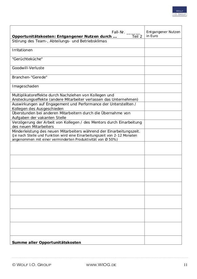 Checkliste: Fluktuationskosten berechnen
