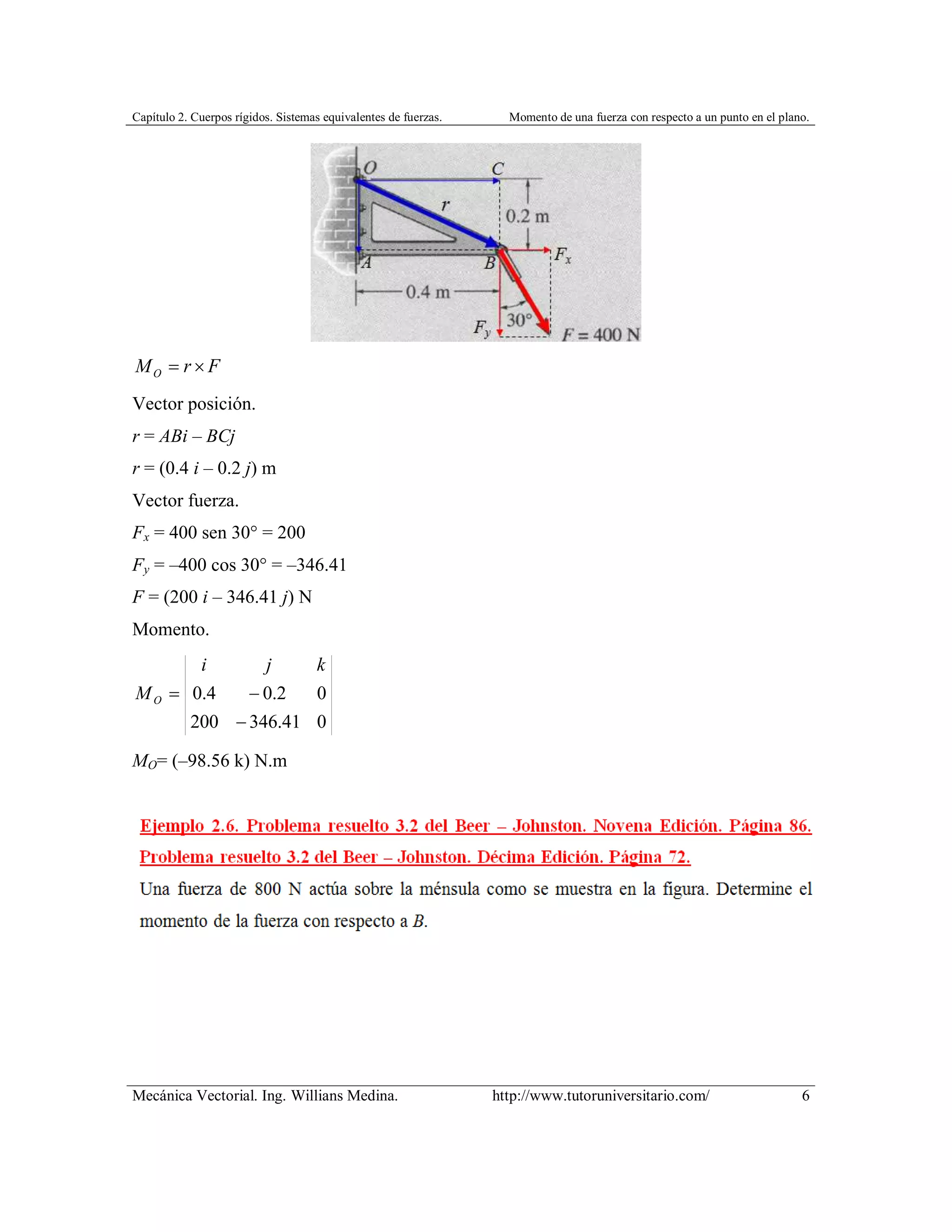 Momento De Una Fuerza Con Respecto A Un Punto En El Plano PDF momento-de-una-fuerza-con-respecto-a-un-punto-en-el-plano-pdf