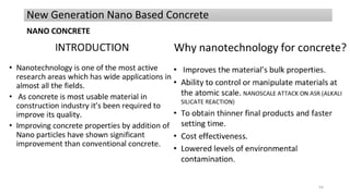 New Generation Nano Based Concrete
NANO CONCRETE
54
 