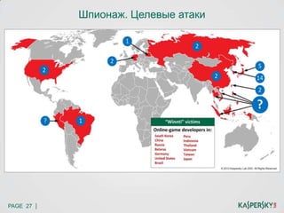 PAGE 27 |
Шпионаж. Целевые атаки
 