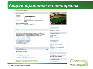 Акцентирование на интересах 