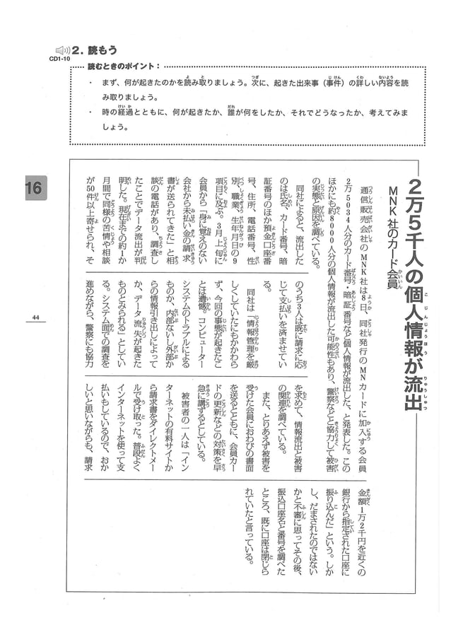 Minna no nihongo chuukyuu 2 honsatsu