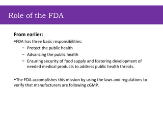 Overview Of The Fda